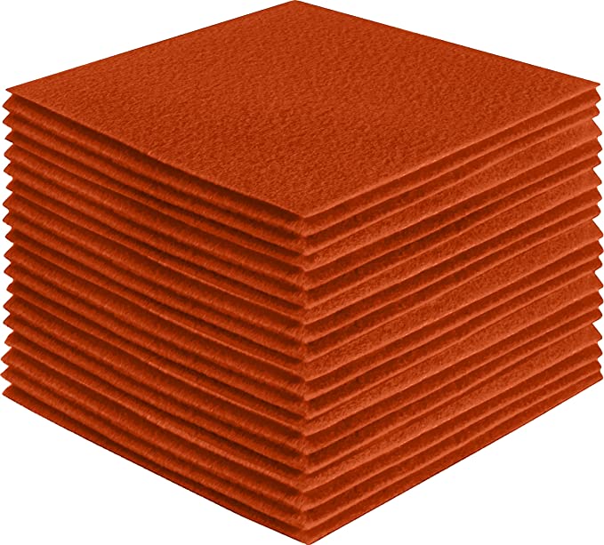 Acrylic Felt Craft Sheet Packs – Orange | Soft Felt for DIY & Crafts