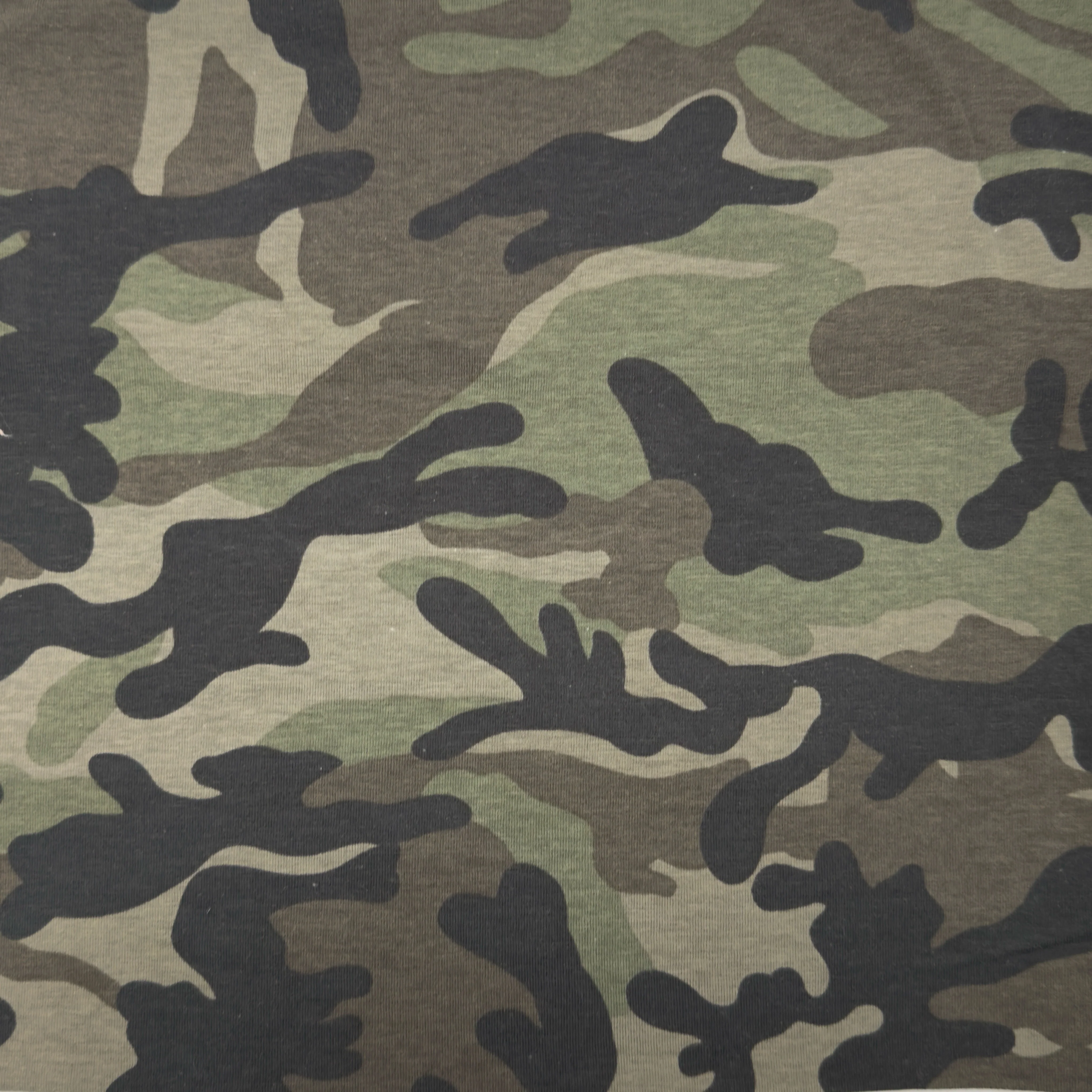 Cotton Spandex Camouflage Fabric – 7oz Jersey, 58/60” Wide