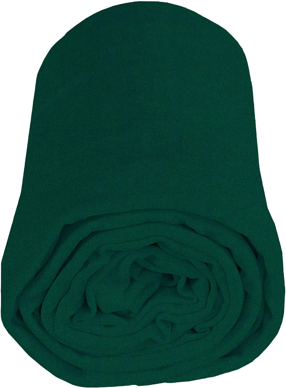 DTY Double Brushed Polyester Spandex Knit Fabric | Hunter Green - Image 4