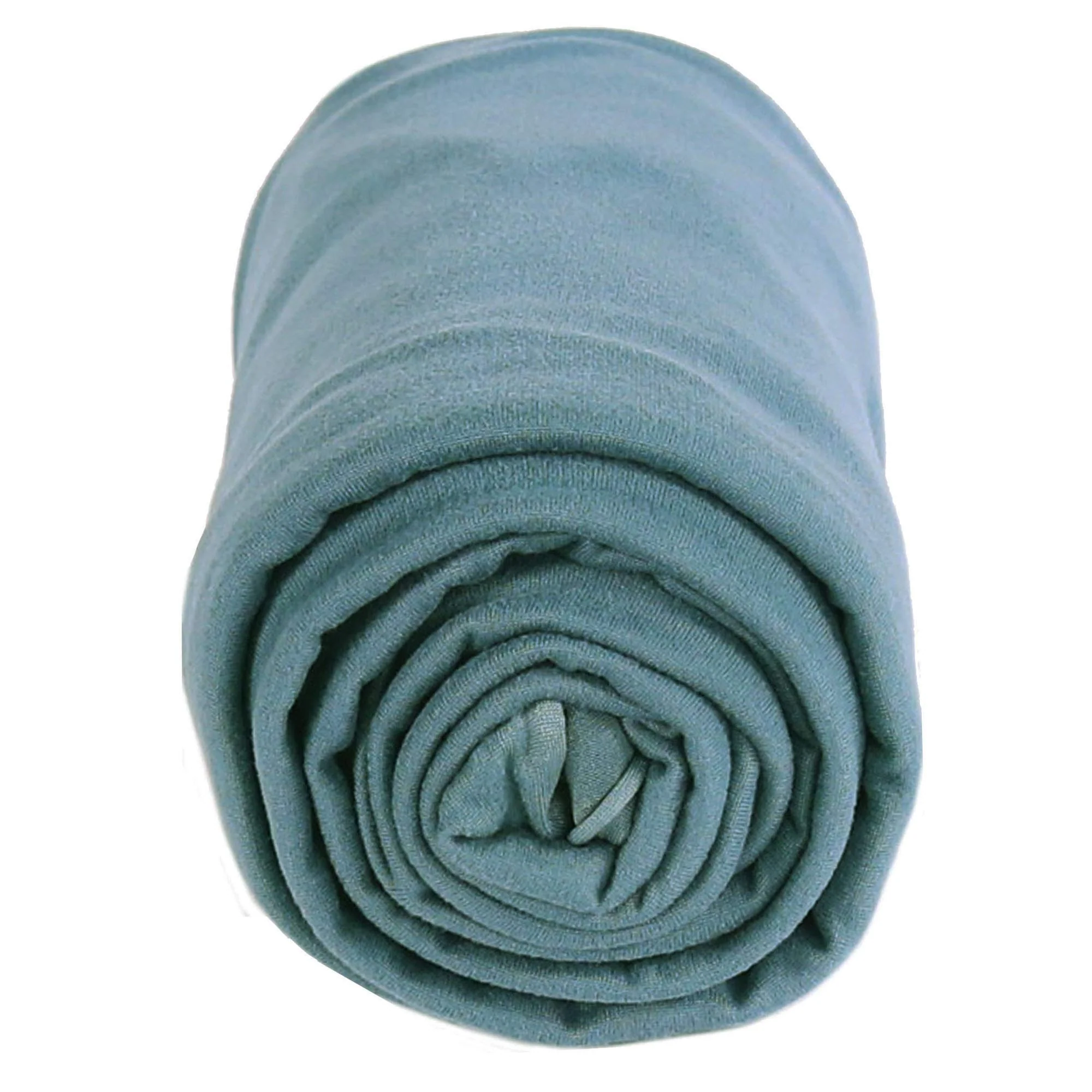 DTY Double Brushed Polyester Spandex Knit Fabric | Slate - Image 4