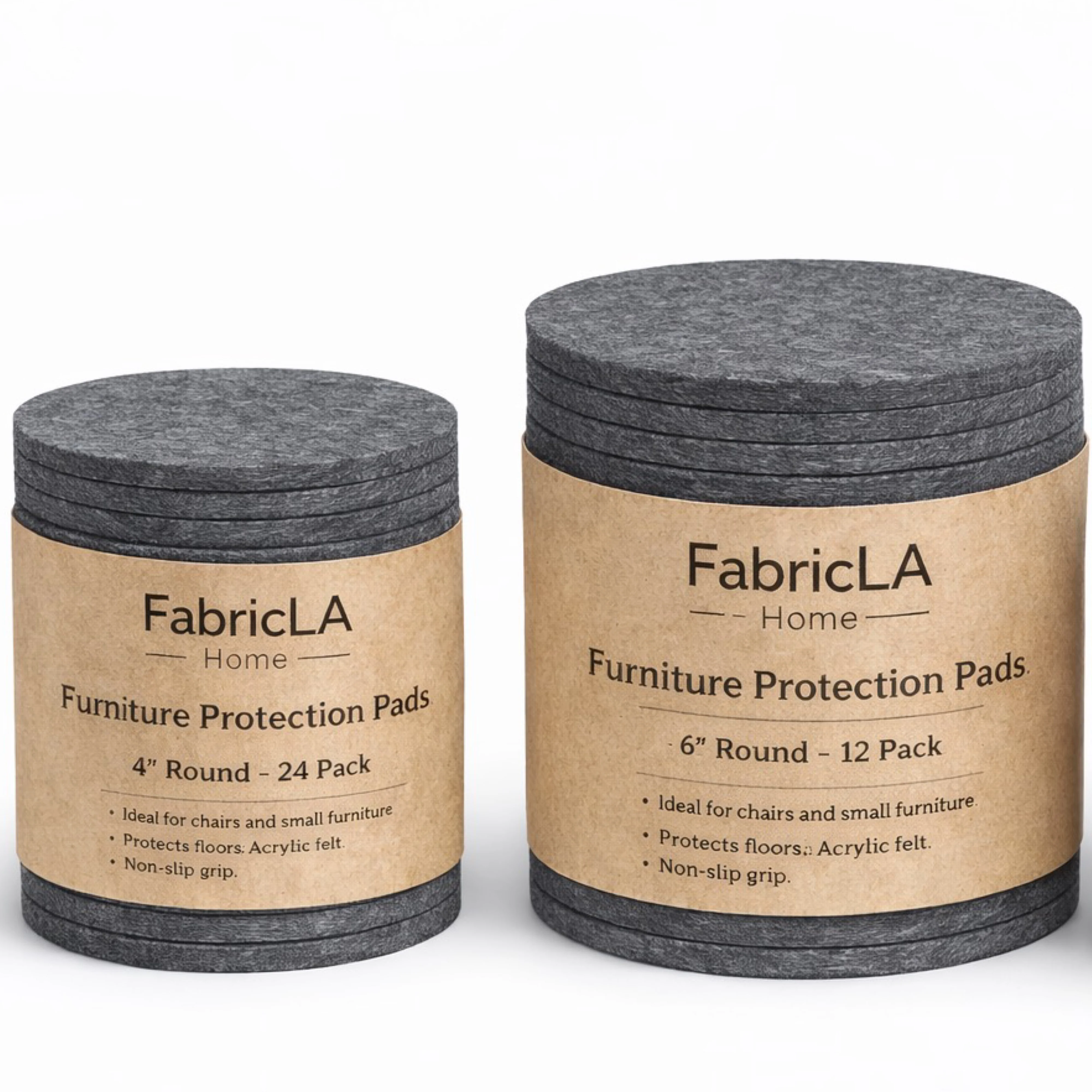 Felt Furniture Protection Pads – Round, Non-Adhesive Floor Protection
