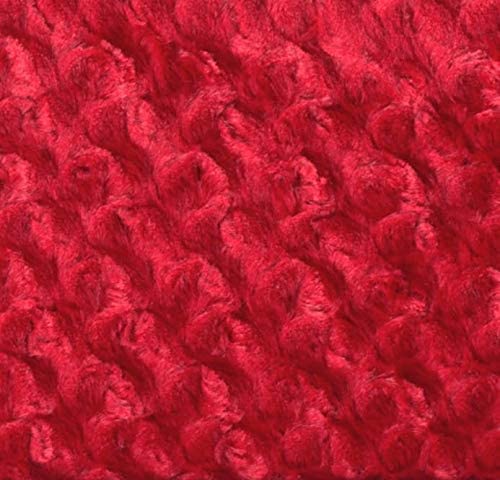 Minky Solid Fabric | 58/60" Red Rose Cuddle