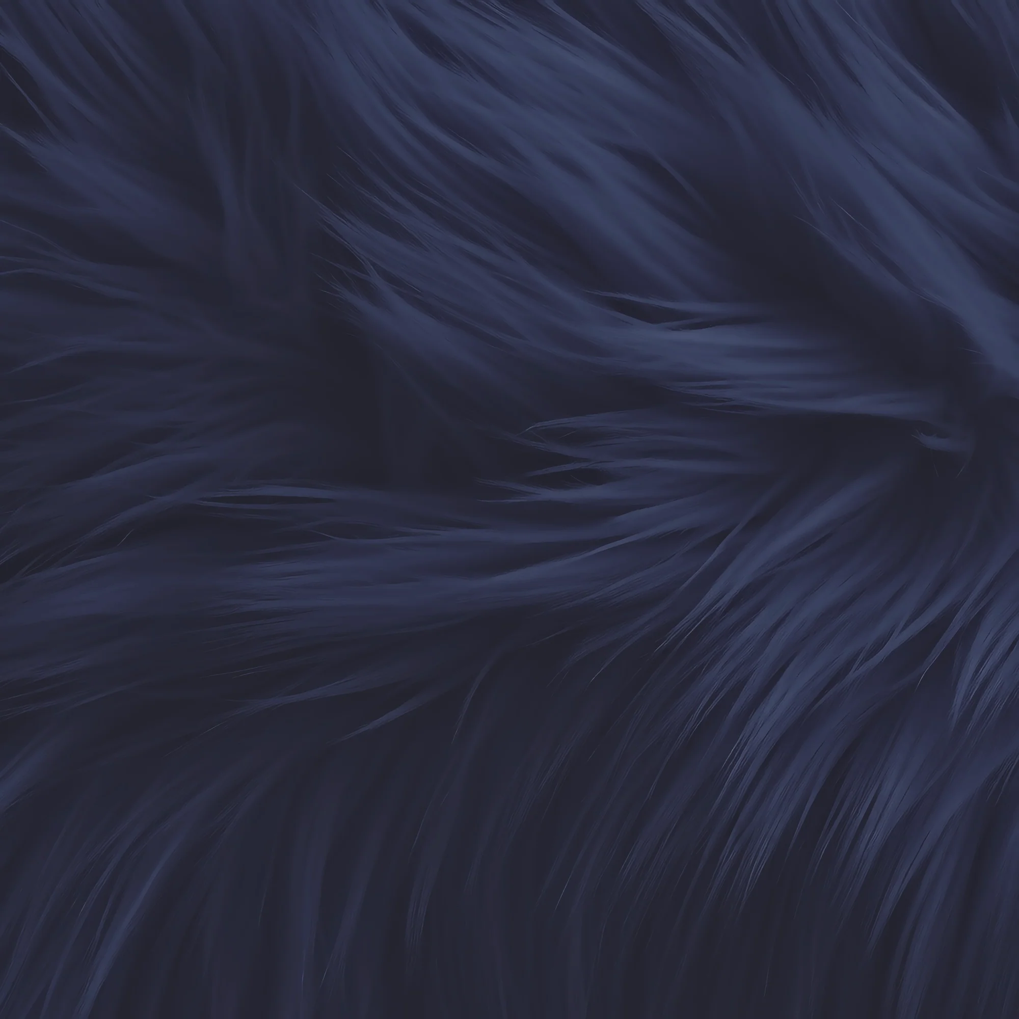 Faux Fur Fabric Squares | Dark Navy Blue