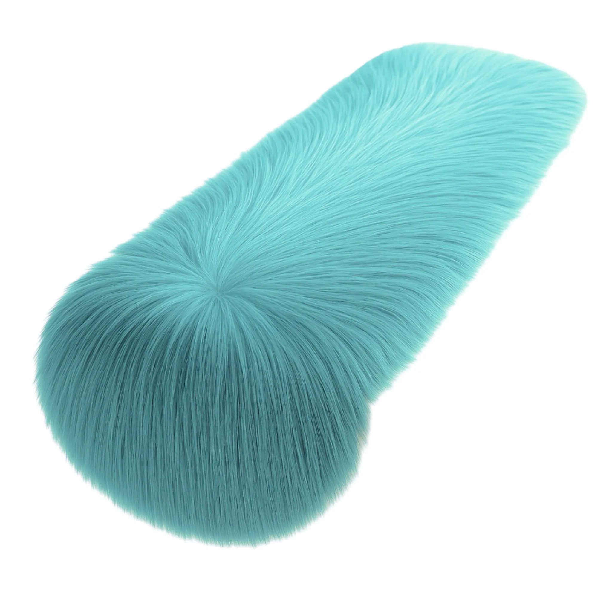 Faux Fur Table Runners Turquoise – Elegant Decor for Every Occasion