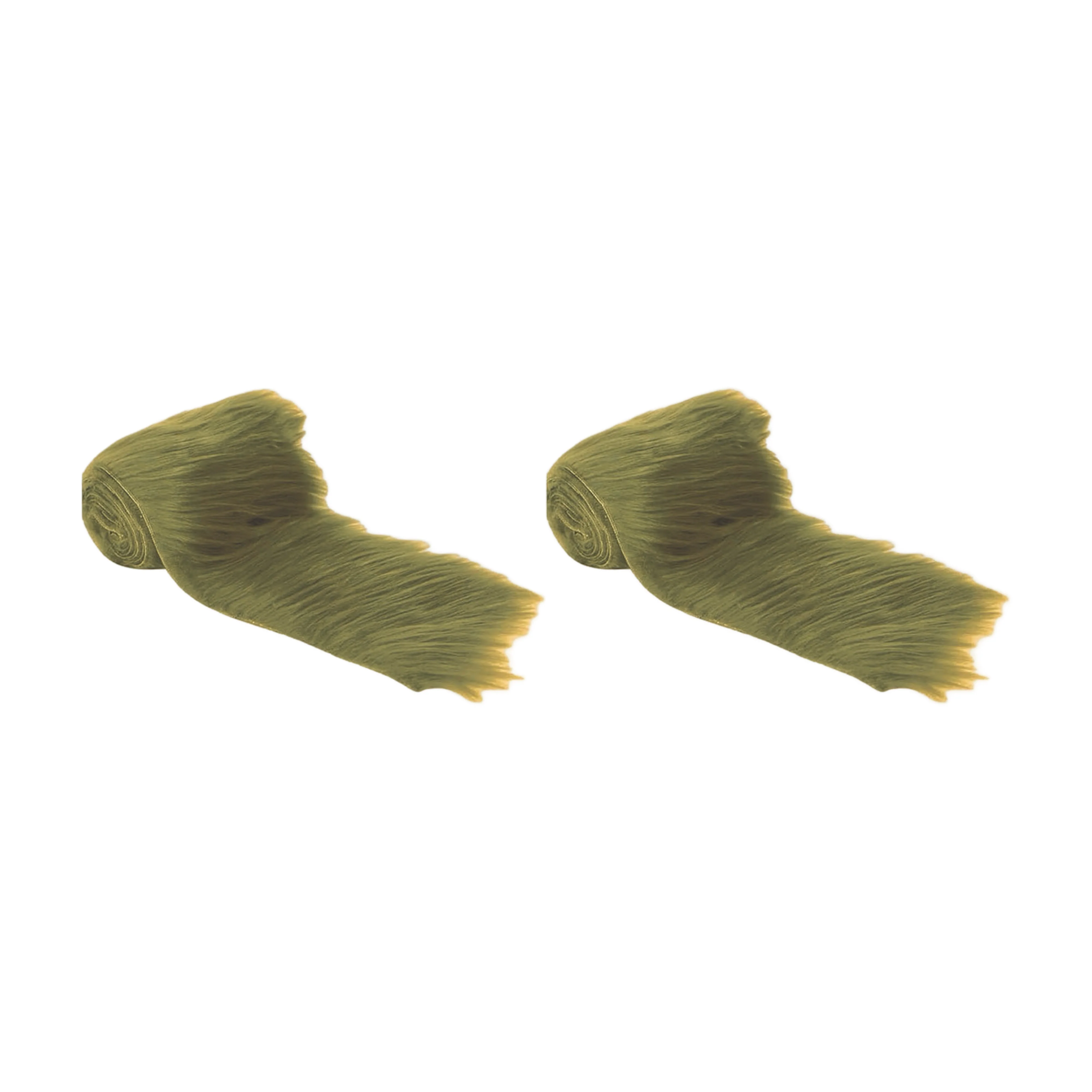 Faux fur trim ribbon for DIY crafts – Pre-Cut Olive Bundles