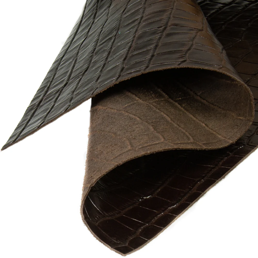 Genuine Leather Sheets | Tooling & Craft Cowhide | Tampa Dk. Brown