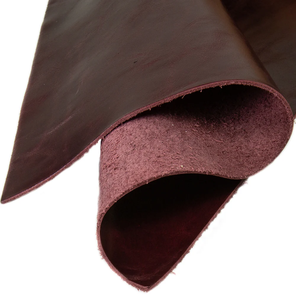 Genuine Leather Sheets – Tooling & Crafting Full Grain Navaro Burgundy
