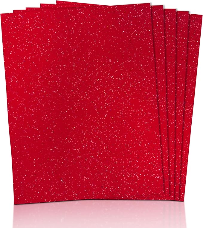 Glitter Felt Sheets – 9x12" - 5 Pieces | 1.6mm Thick - Image 3