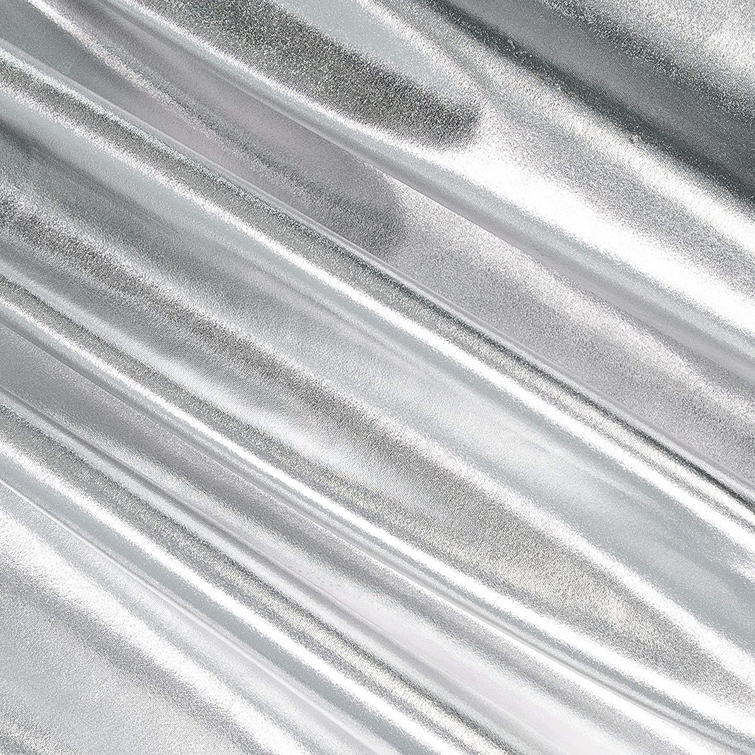Foil Spandex Fabric – Metallic Lame 4-Way Stretch Knit by the Yard - Image 8