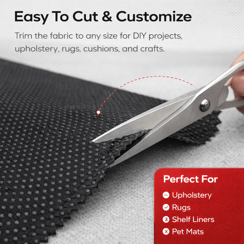 Non Slip Fabric Silicone Dot 60" Wide 130 GSM Polyester - Image 7