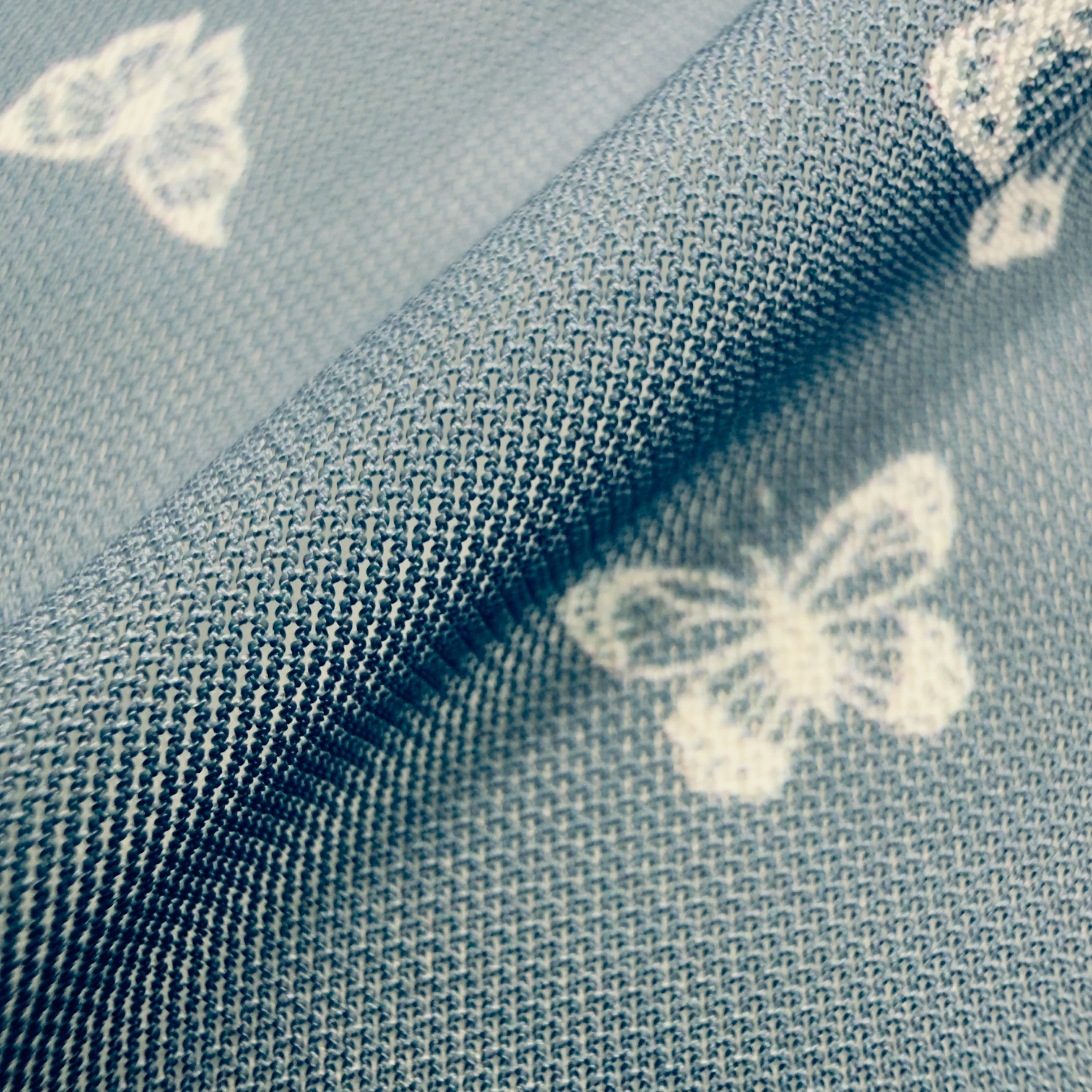 Nylon Spandex Fabric | Power Mesh Fabric | Chambray Butterfly - Image 3