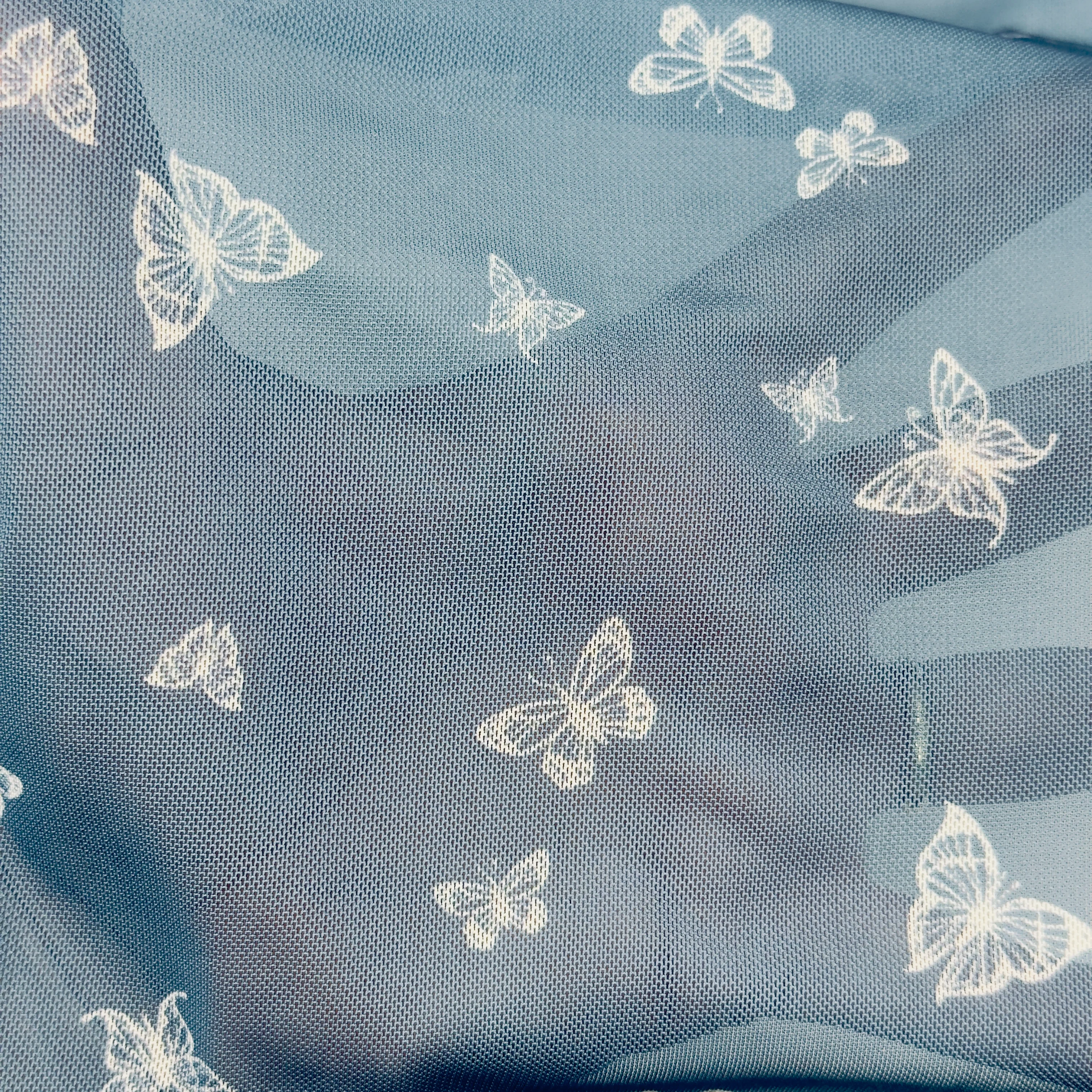Nylon Spandex Fabric | Power Mesh Fabric | Chambray Butterfly - Image 4