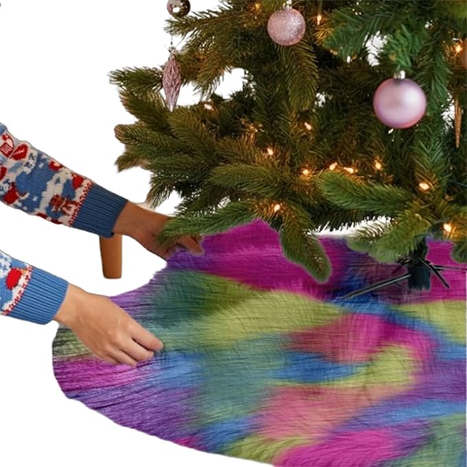 Premium Faux Fur Christmas Tree Skirt – 36 Inch Holiday Decor - Image 27