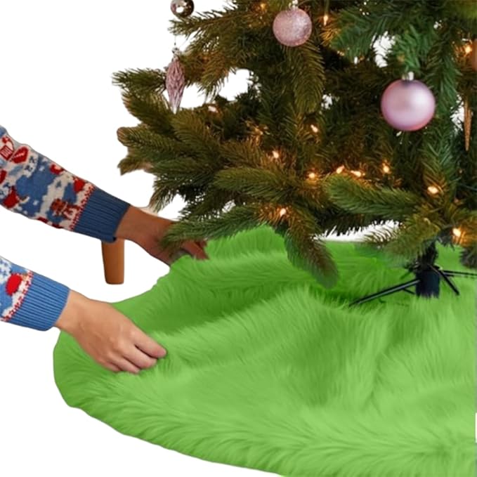 Premium Faux Fur Christmas Tree Skirt - 48 Inch | Luxurious Decoration - Image 20
