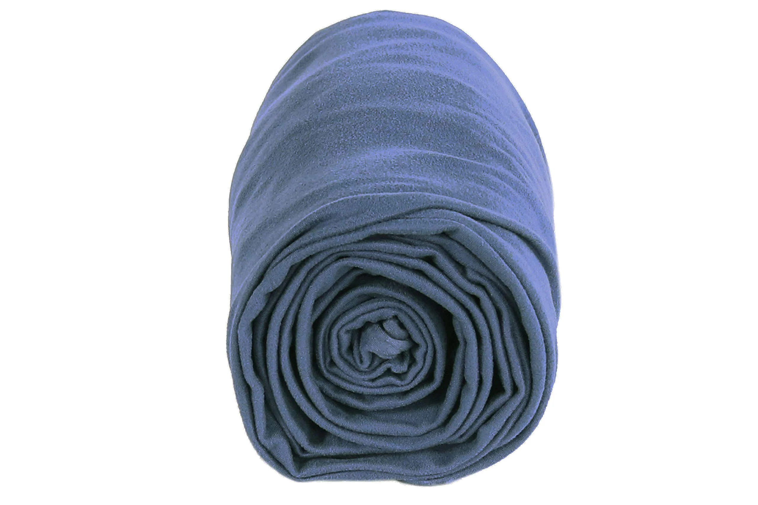 DTY Double Brushed Poly Spandex Knit Fabric – Periwinkle Blue - Image 4