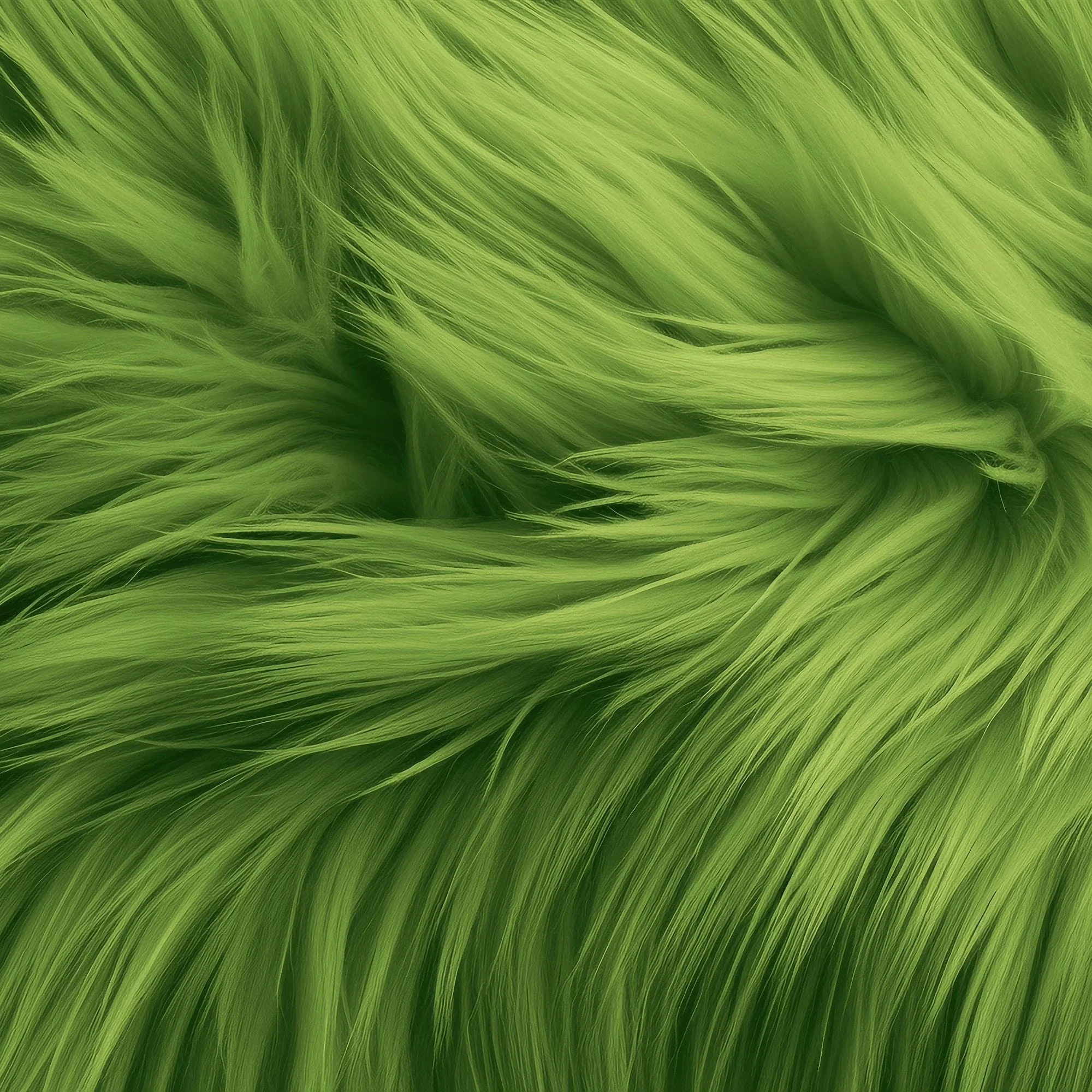 Round Shaggy Faux Fur Fabric - 40 inches Diameter - for Home Decor - Image 2