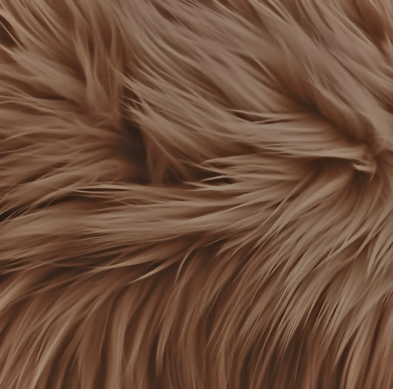 Round Shaggy Faux Fur Fabric – 60" Circular Fluffy Home Decor Rug
